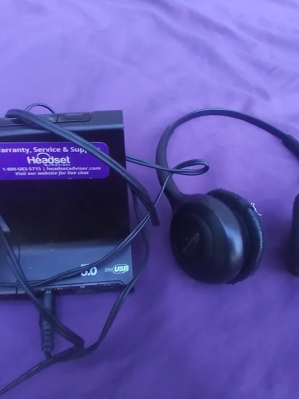 Plantronics 6.0 Black Wireless Headset with Base Station